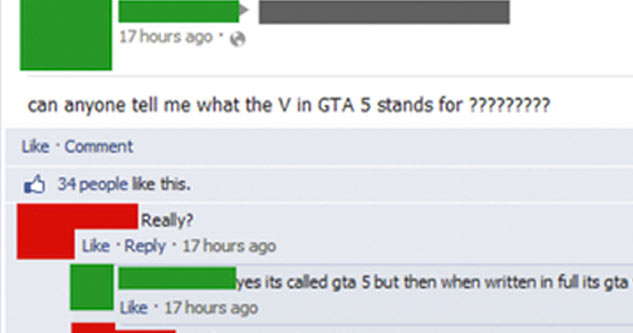 web page - 17 hours ago can anyone tell me what the V in Gta 5 stands for ????????? Comment Top 34 people this. Really? 17 hours ago es its called gta 5 but then when written in full its gta v???? 17 hours ago Vis for Vagina obviously... 2.17 hours ago do