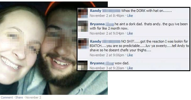 dad embarrasses daughter on facebook