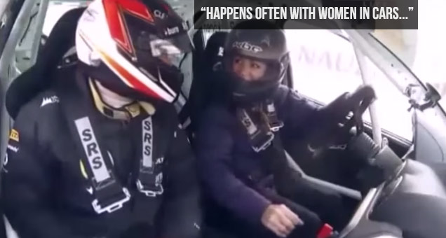 kimi raikkonen makes a women can't drive joke