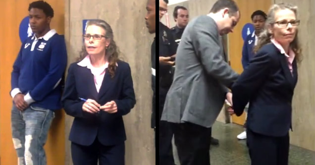 female attorney arrested in courthouse