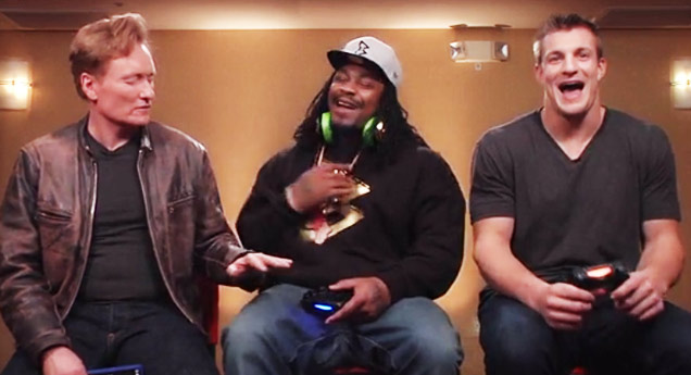 conan obrien marshawn lynch rob gronkowski