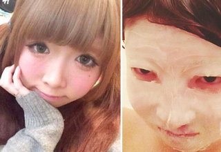 Her boyfriend was totally shocked when he saw her real face.