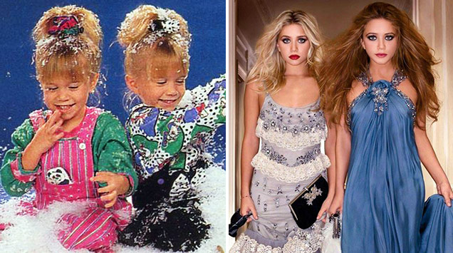 mary-kate and ashley olsen in the 90s and now