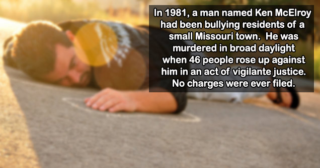 a small missouri town killed a bully and got away with it