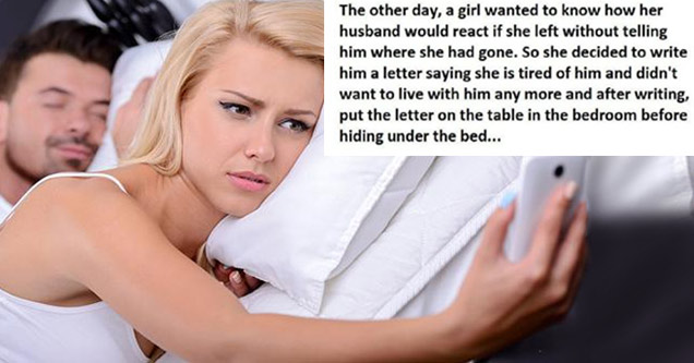 Wife Gives Husband A Cheating Test, The Results Are As Expected.