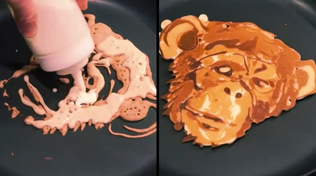 chimpanzee pancakes