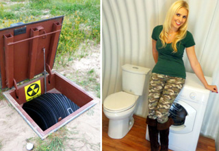 Buried underground in a millionaire's backyard is this amazing emergency shelter.