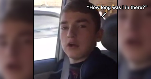 kid after dentist asks how long was i in there