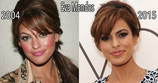 Eva Mendes in 2004 looking the same as in 2015