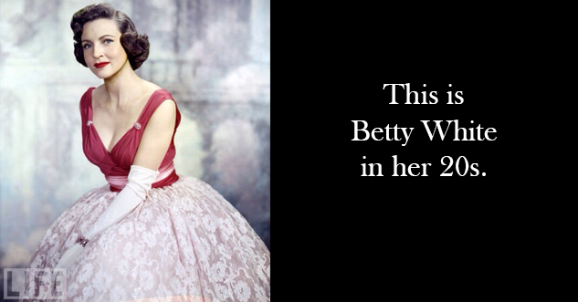 This is Betty White in her 20s.