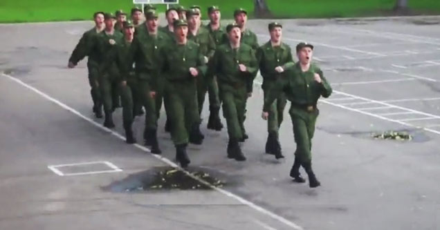 Russian Army's New Marching Cadence - Funny Video | eBaum's World