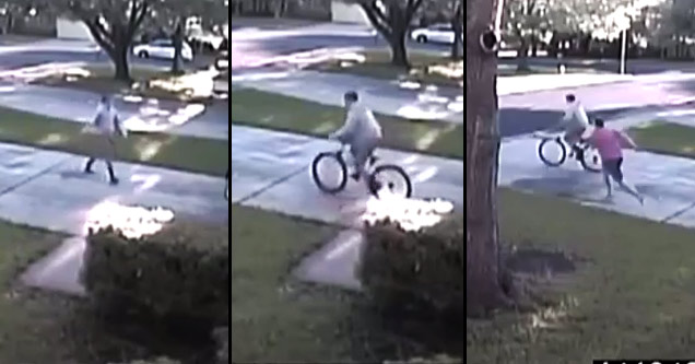 Instant Justice Served To Bike Thief