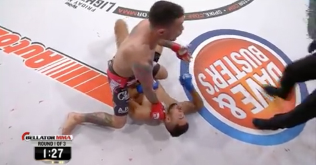 MMA Fighter Argues With Ref Instead of Pummeling Knocked Out Opponent