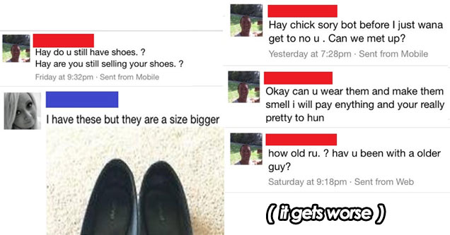 Woman Selling Shoes On eBay Gets A Very Creepy Buyer