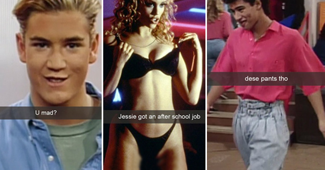 25 Snapchats From Zack Morris