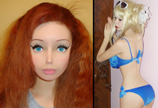This is Lolita Richi and she is a follower of the Barbie Doll trend.