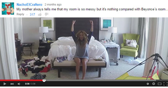 youtube video of beyonce dancing in messy room