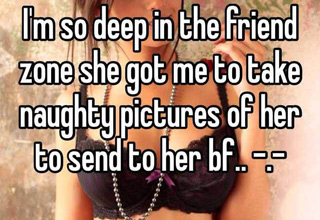 People posted their secrets about the Friend Zone to the <a href=https://www.ebaumsworld.com/pictures/18-hilarious-sibling-confessions-from-the-whisper-app/84709767/>'Whisper'</a> app.