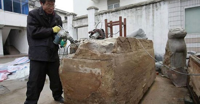 Mysterious Object Discovered By Chinese Road Workers