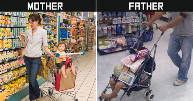 10 Difference Between Mothers and Fathers Taking Care of Kids