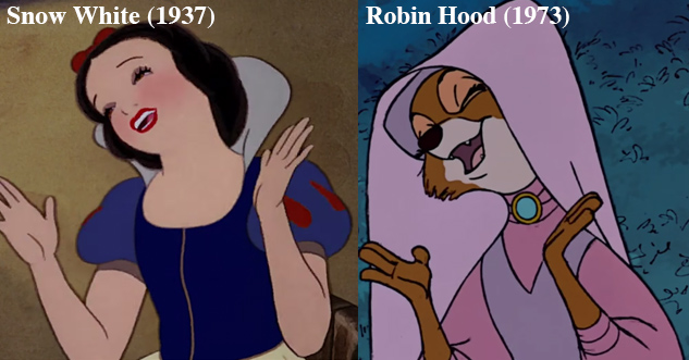 Disney Recycles the Same Animations Over and Over