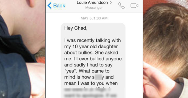 20 Years Later, Middle School Bully Apologizes