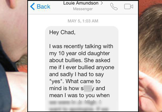 A father was talking to his 10 year old daughter about bullies, this is what happened.