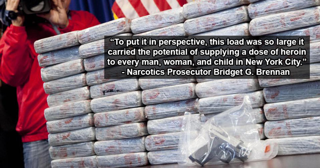 $50 Million Worth of Heroin Seized In NYC