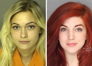 Mugshots that make you wonder if being a good looking woman is a crime.