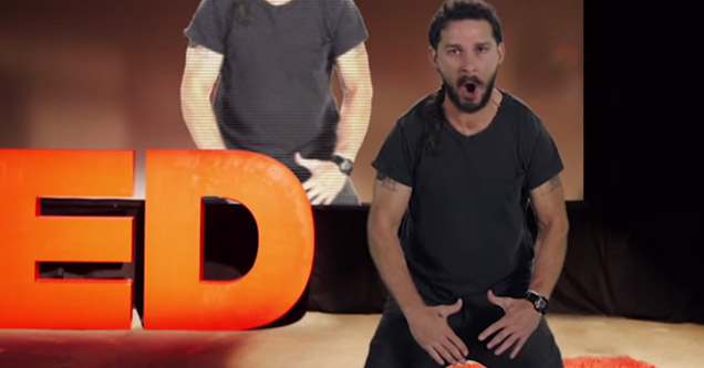 Shia LaBeouf's TED Talk Will Scare You Into Being Inspired