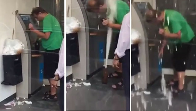 Drunk Guy's Bad Luck Strikes Hard