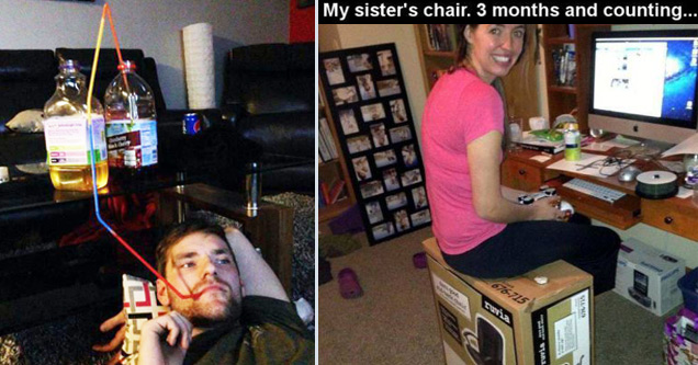 28 Pics Displaying The Height of Laziness