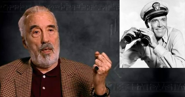 Christopher Lee Apparently Knows What A Dying Nazi Sounds Like