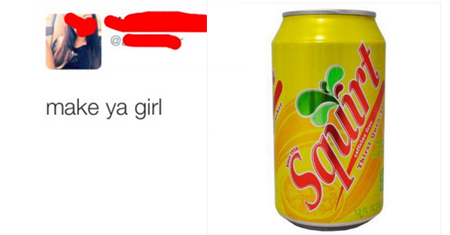 Soft drink - make ya girl Squi Thirst One ,