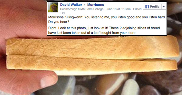 Man Complains About Crooked Bread Slices, Company Responds Perfectly