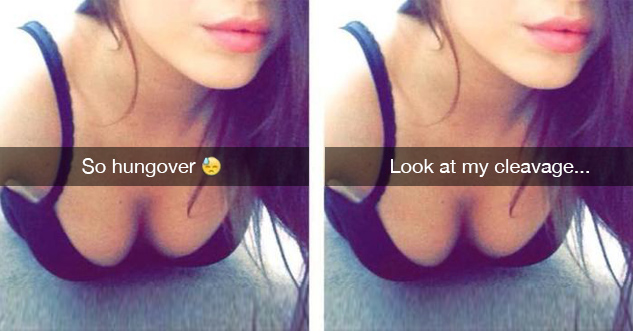 Snapchat Cleavage