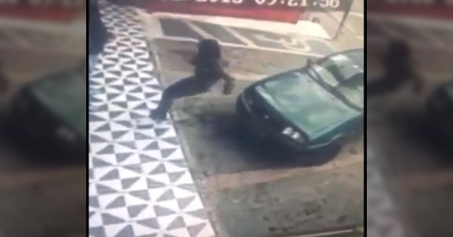 Woman Learns The Hard Way Not To Sit On Cars