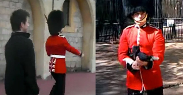 Queen’s Guard Pulls Gun On Annoying Tourist