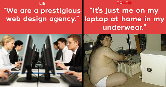 15 Lies Web Designers Tell You