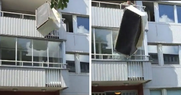 2nd Story Couch Move Ends In Total Failure