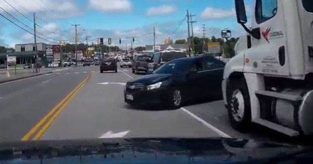 Extremely Bad Driver Causes An Accident