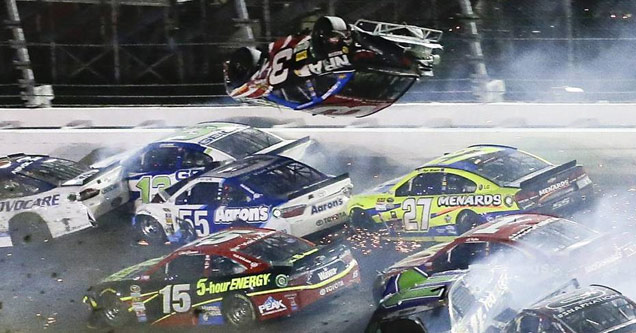 Insane Crash During Daytona 500