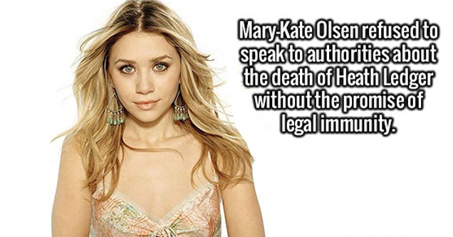 mary kate olsen headshot - MaryKate Olsen refused to speak to authorities about the death of Heath Ledger without the promise of legal immunity