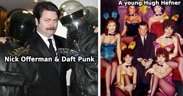 Hugh Hefner| Nick Offerman & Daft Punk