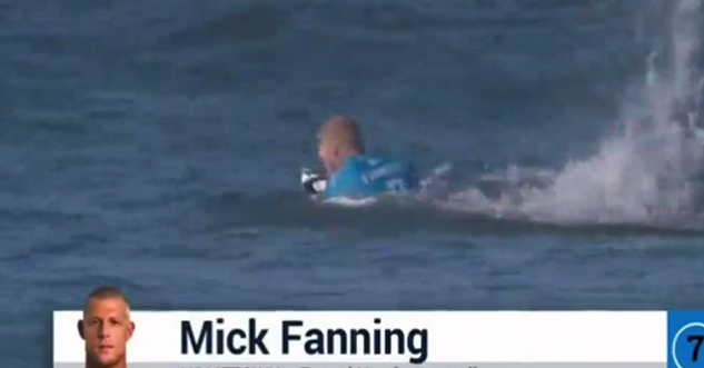 Surfer Attacked By Shark on Live TV