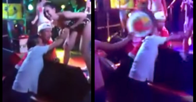 Guy Caught Tipping A Dancer By His Wife