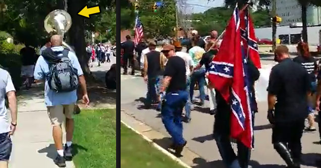 One Sousaphone Ruins An Entire KKK March