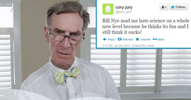 Bill Nye Reading Mean Tweets