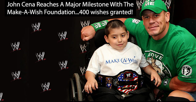 18 Celebrities Who Will Restore Your Faith In Humanity | make-a-wish foundation - W W Wate Ave Make A Wisy John Cena Reaches A Major Milestone With The MakeAWish Foundation...400 wishes granted!