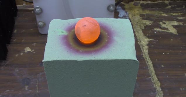 Red Hot Nickel Ball vs. Floral Foam